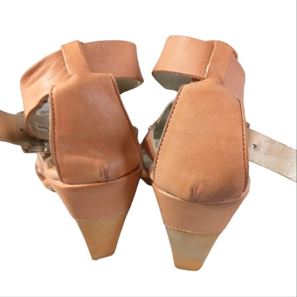Anna Capris Italian Leather Strappy Tan Sandals size 8.5 M - Picture 8 of 12